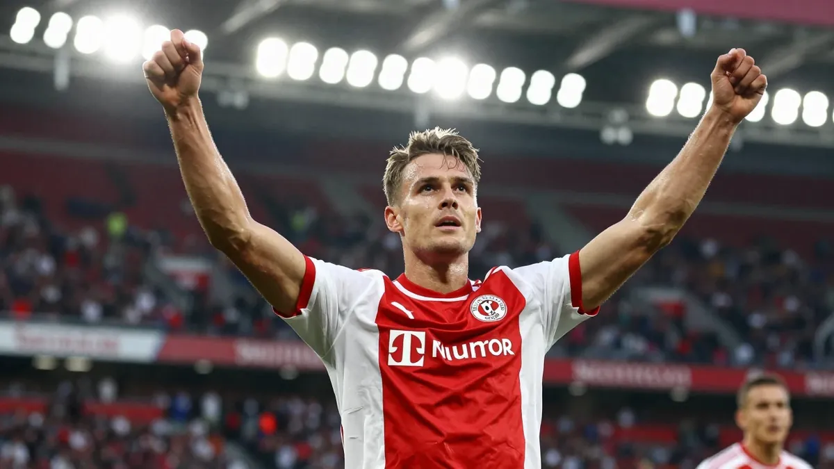 Tim Skarke erzielte beim 3:1-Heimsieg von Union Berlin gegen Eintracht Frankfurt den dritten Treffer für die Berliner